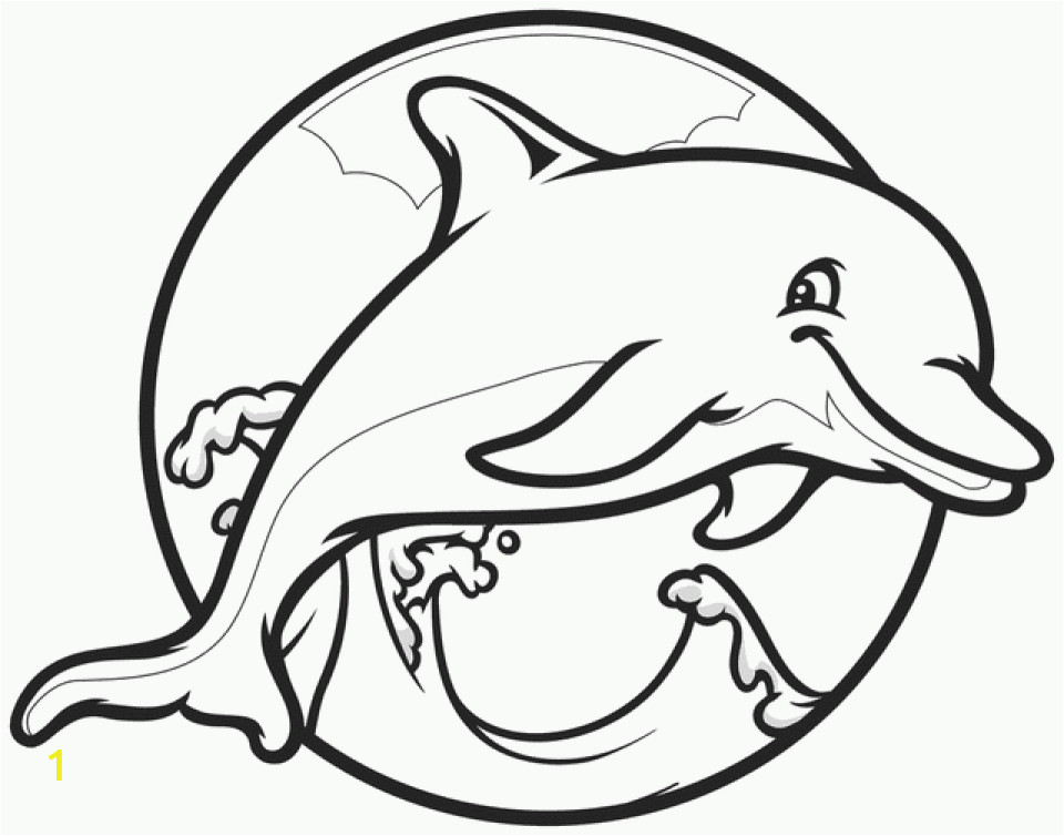 dolphin coloring pages for kids