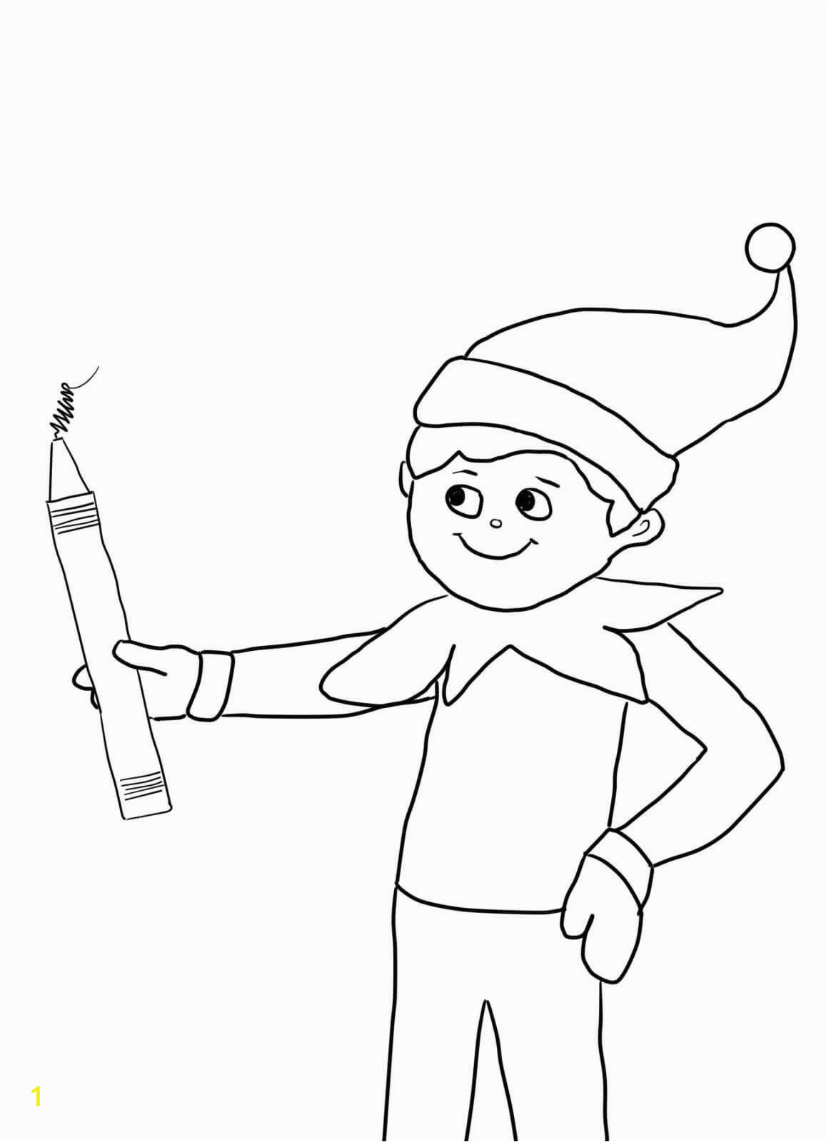 elf on a shelf coloring pages