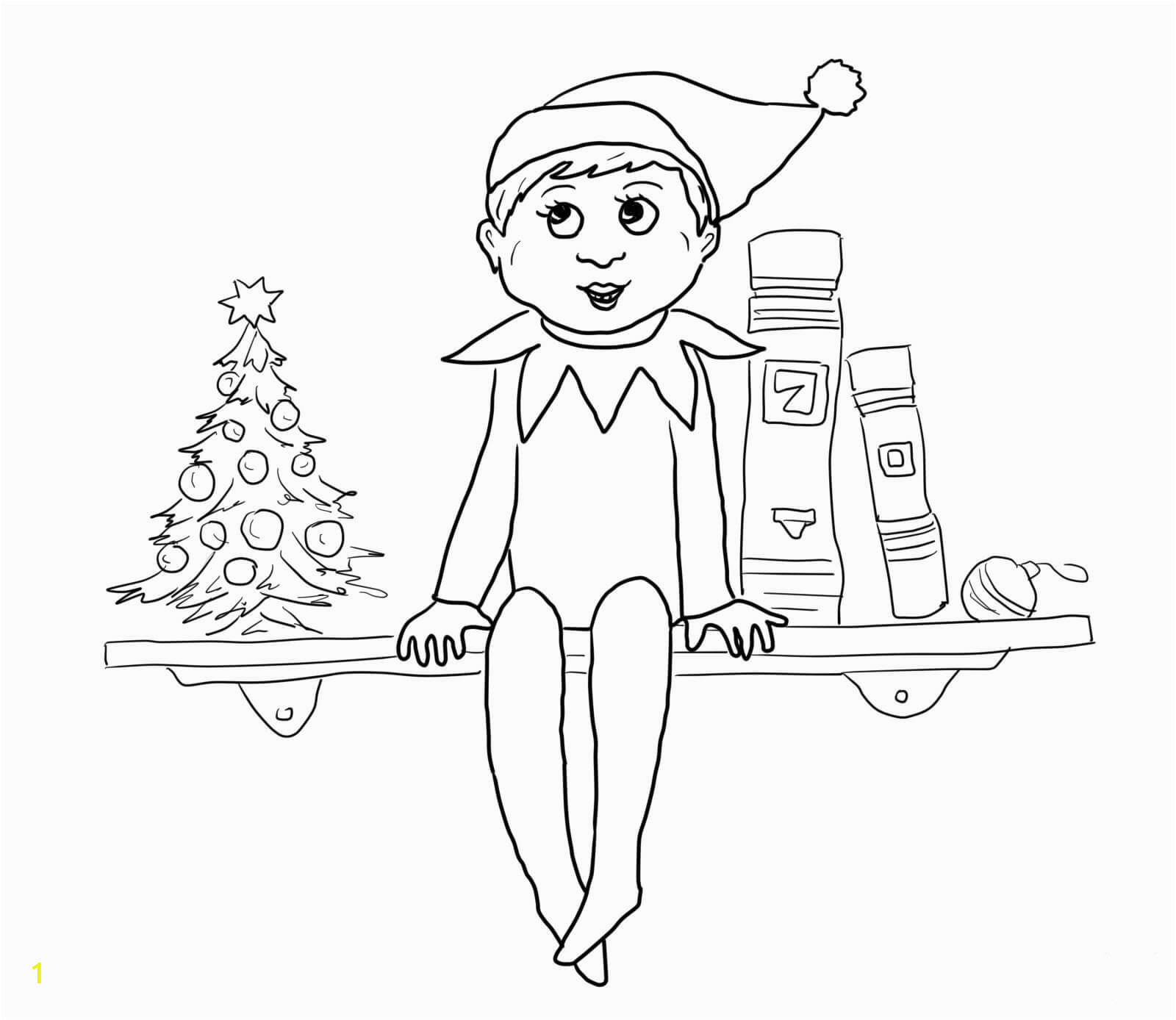 elf on the shelf printable coloring pages free