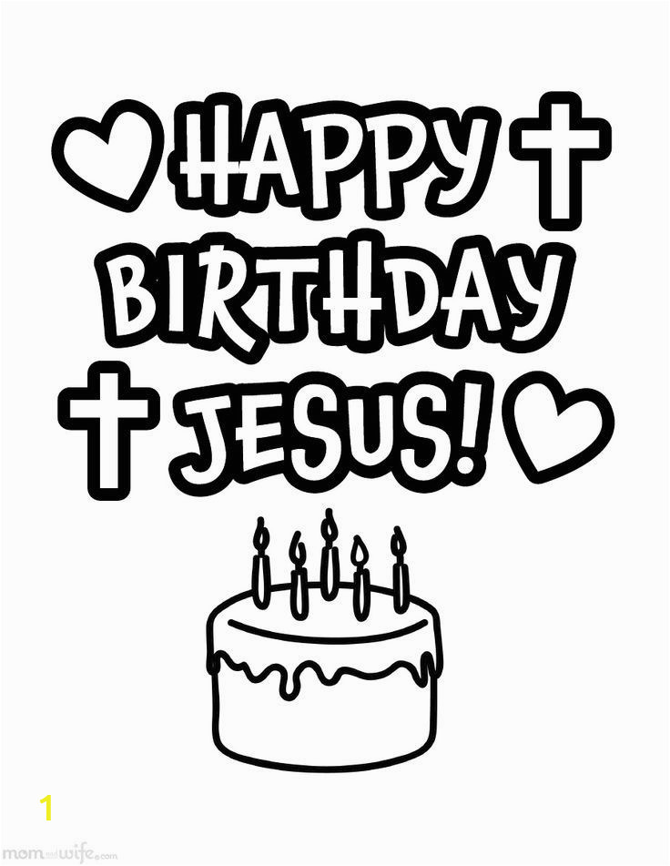 happy birthday jesus coloring page