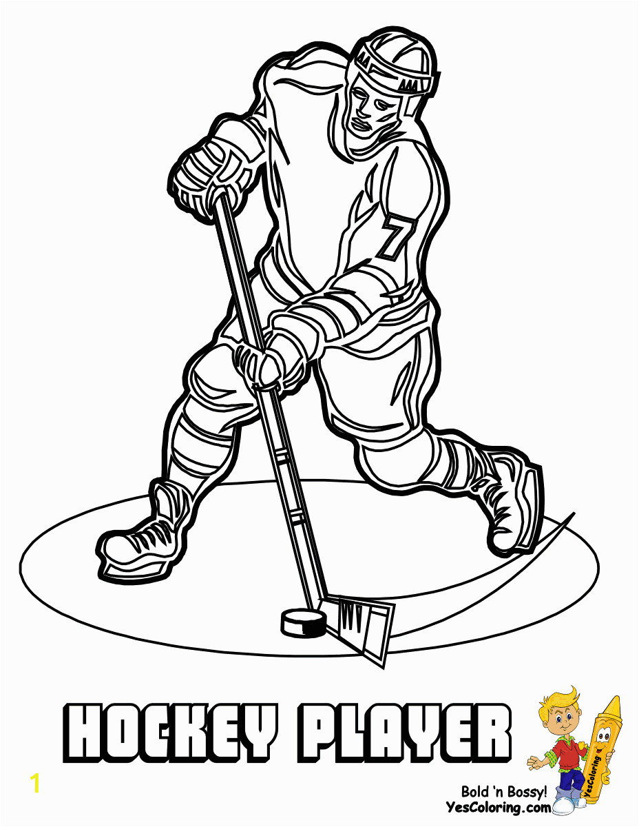 Free Hockey Coloring Pages to Print Hat Trick Hockey Coloring Sheets Free