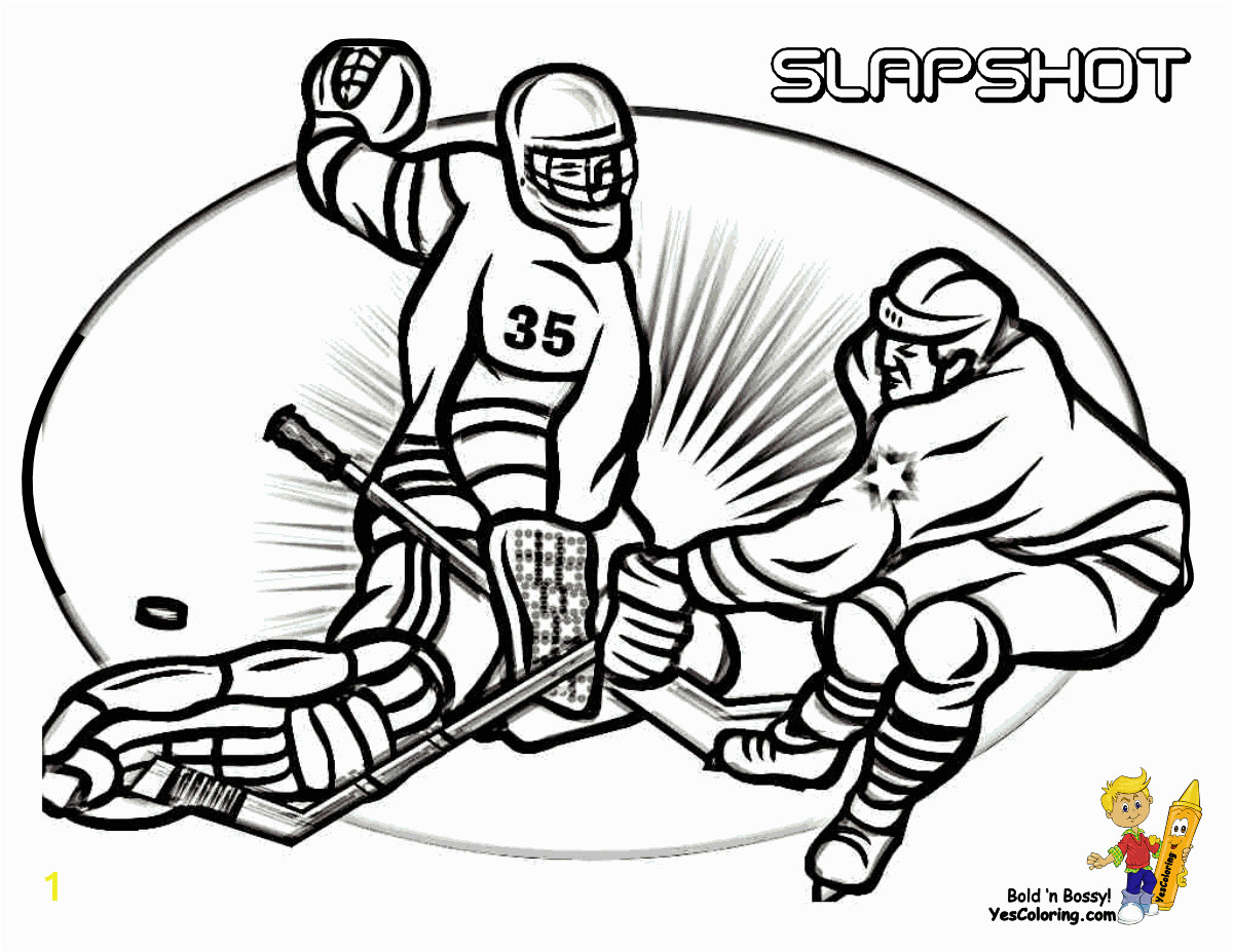 hockey coloring sheets