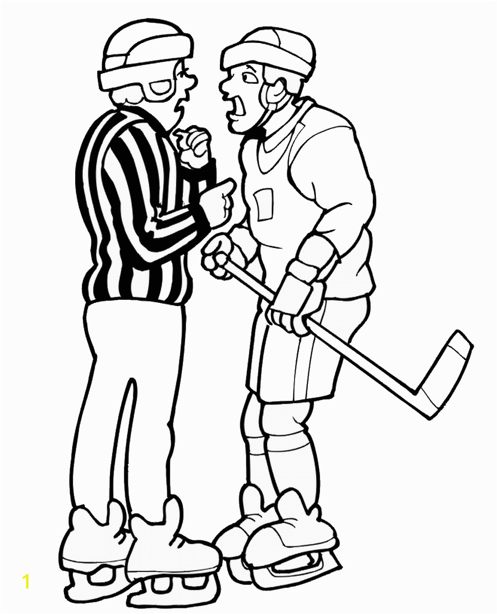 hockey coloring pages