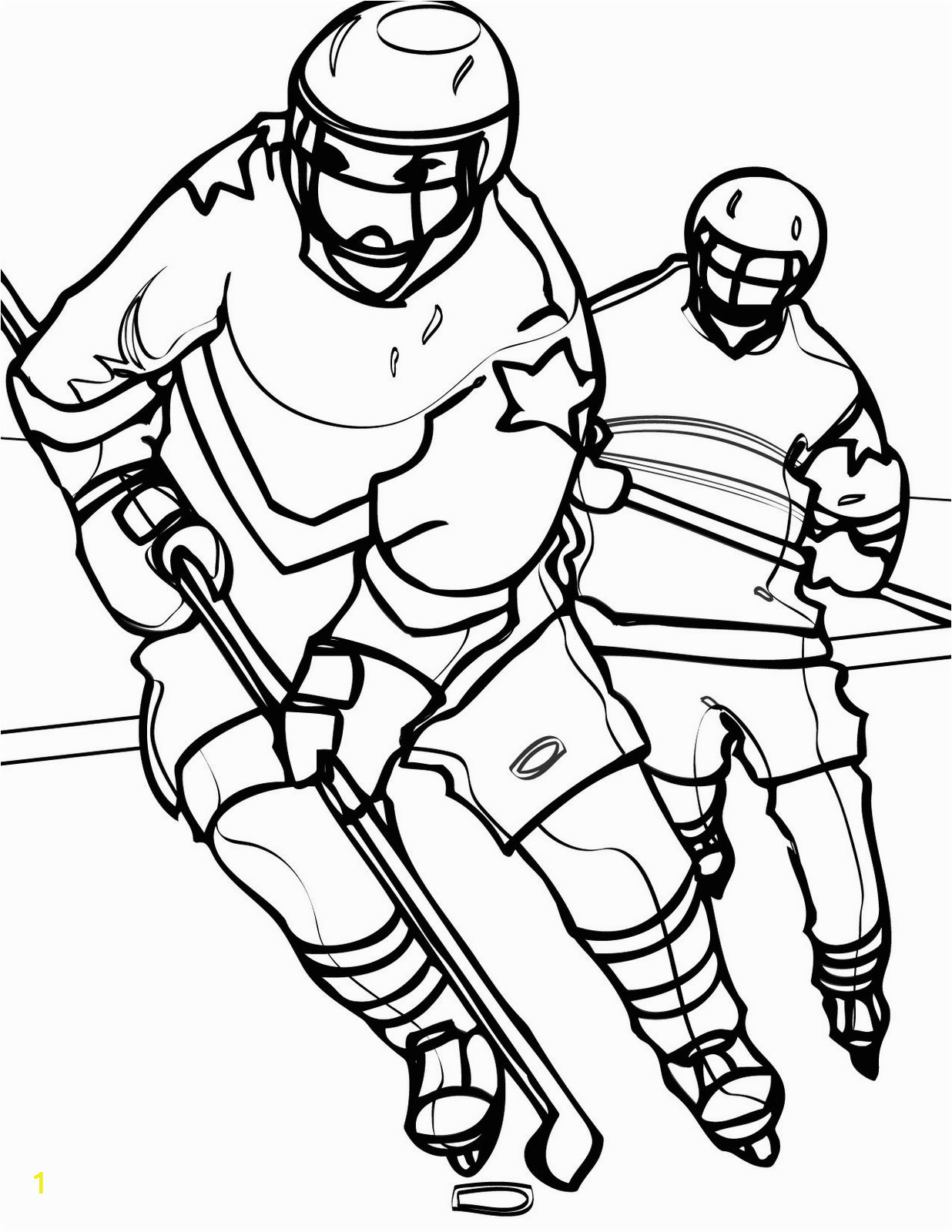 hockey coloring pages