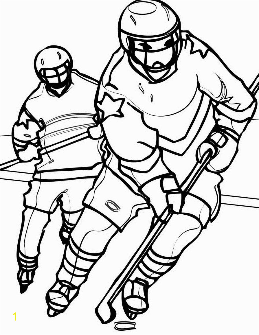 hockey player coloring pages