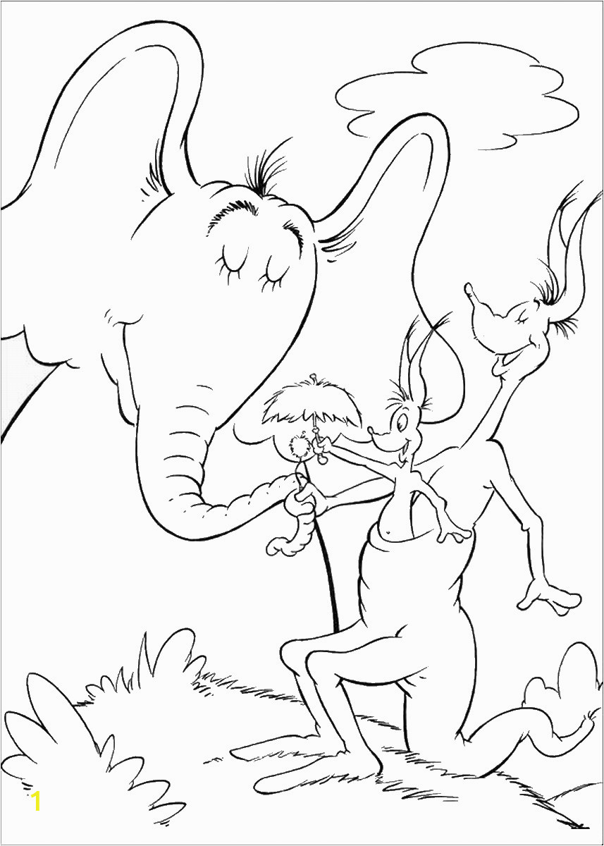 horton hears a who coloring pages