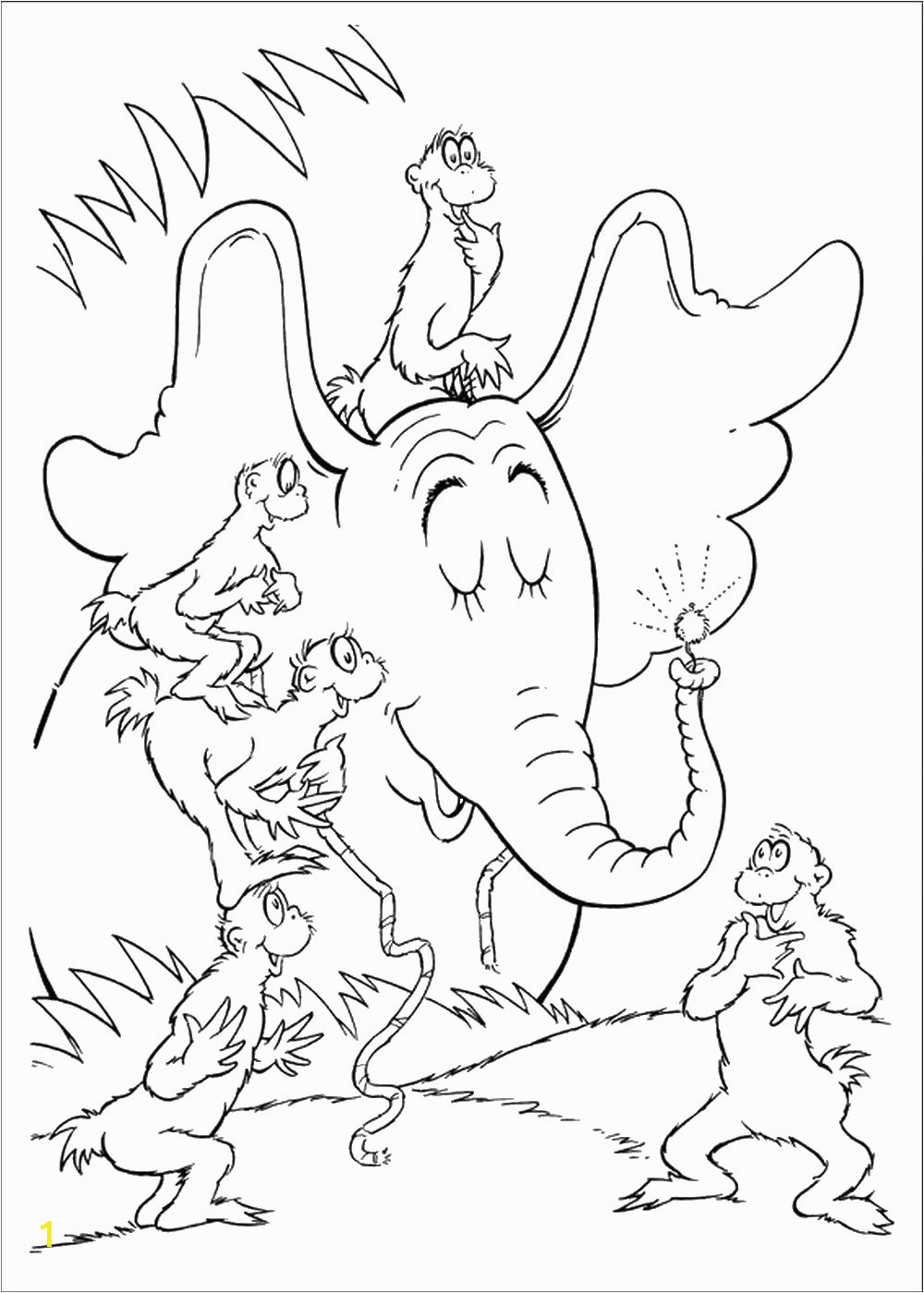 horton hears a who coloring pages