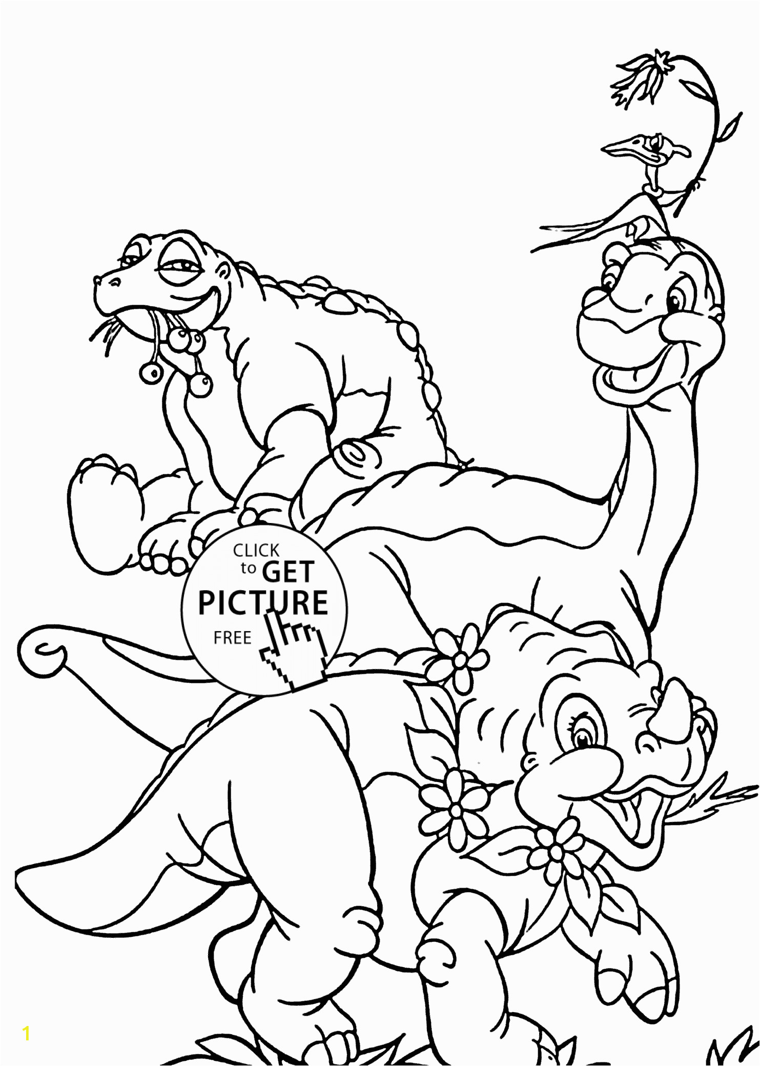 best friends from land before time coloring pages for kids printable free land before time