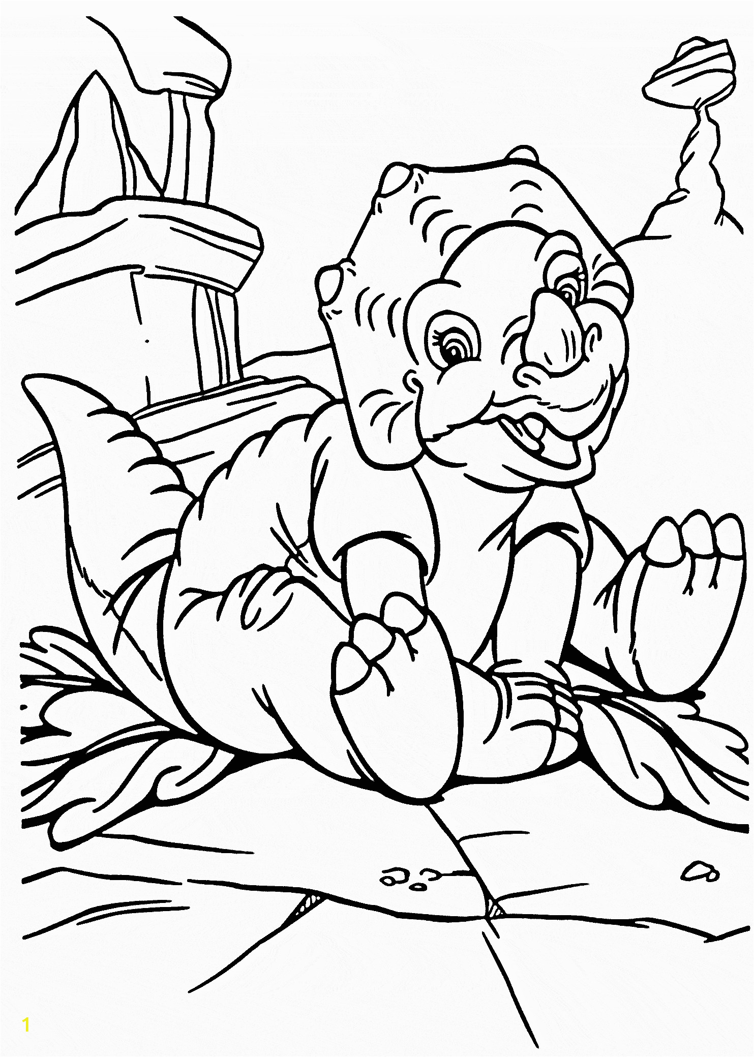 Free Land before Time Coloring Pages Funny Cera From Land before Time Coloring Pages for Kids