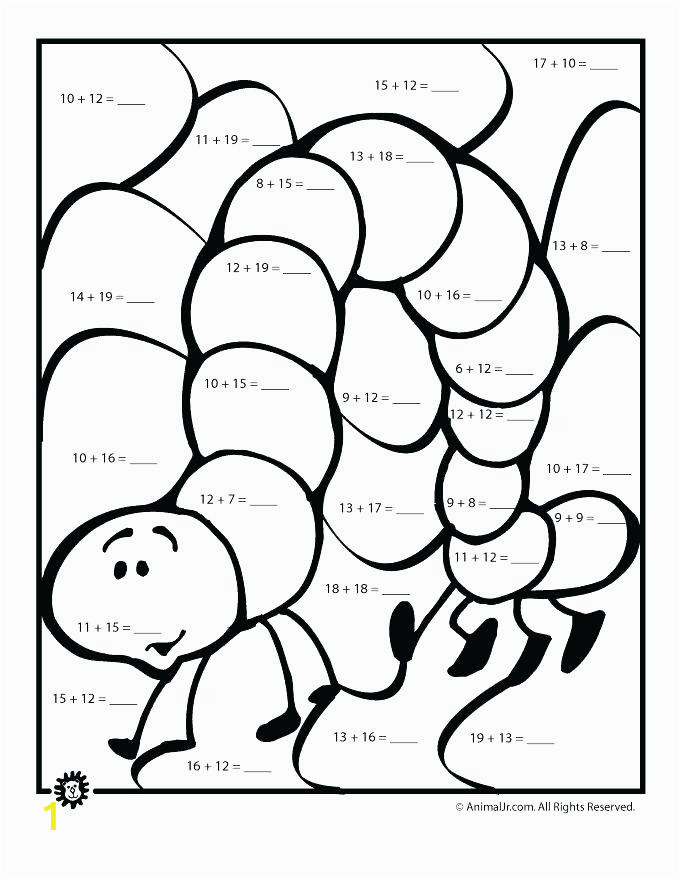 math coloring pages 1st grade