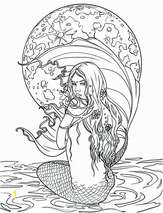 adult coloring pages mermaid