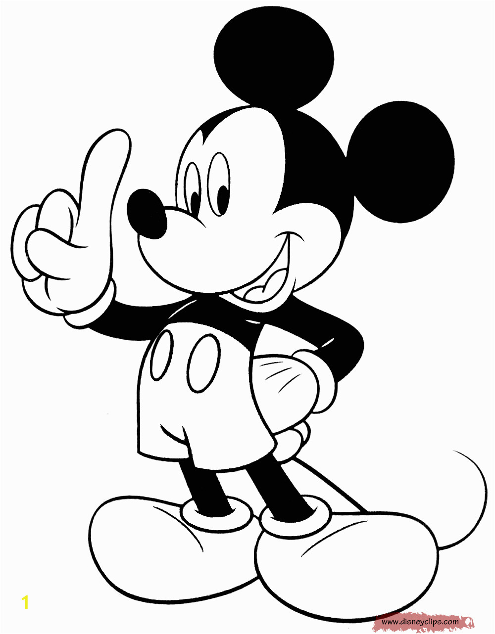 print mickey mouse coloring pages