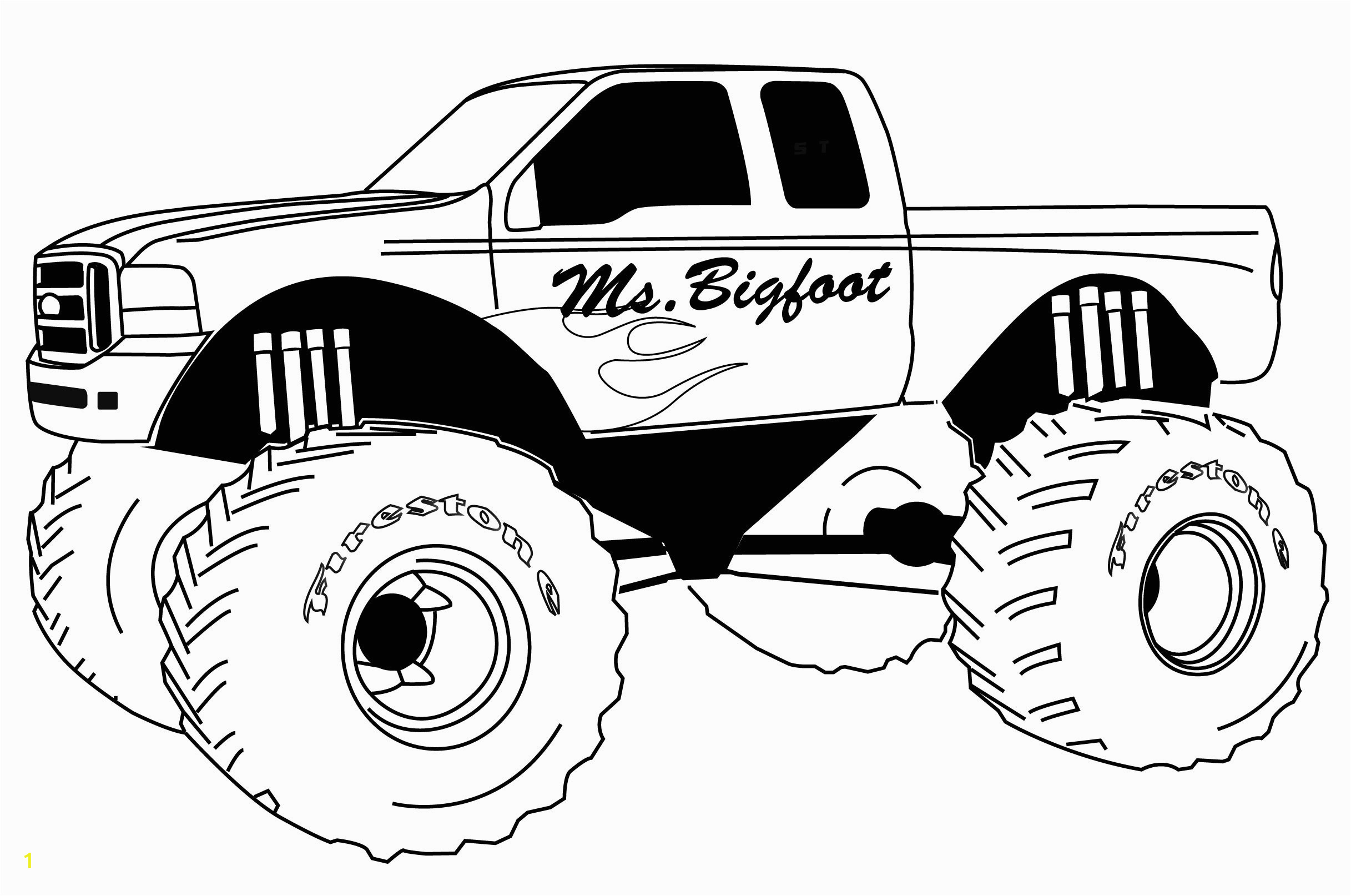 monster truck coloring pages