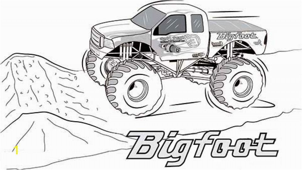 printable monster truck coloring pages