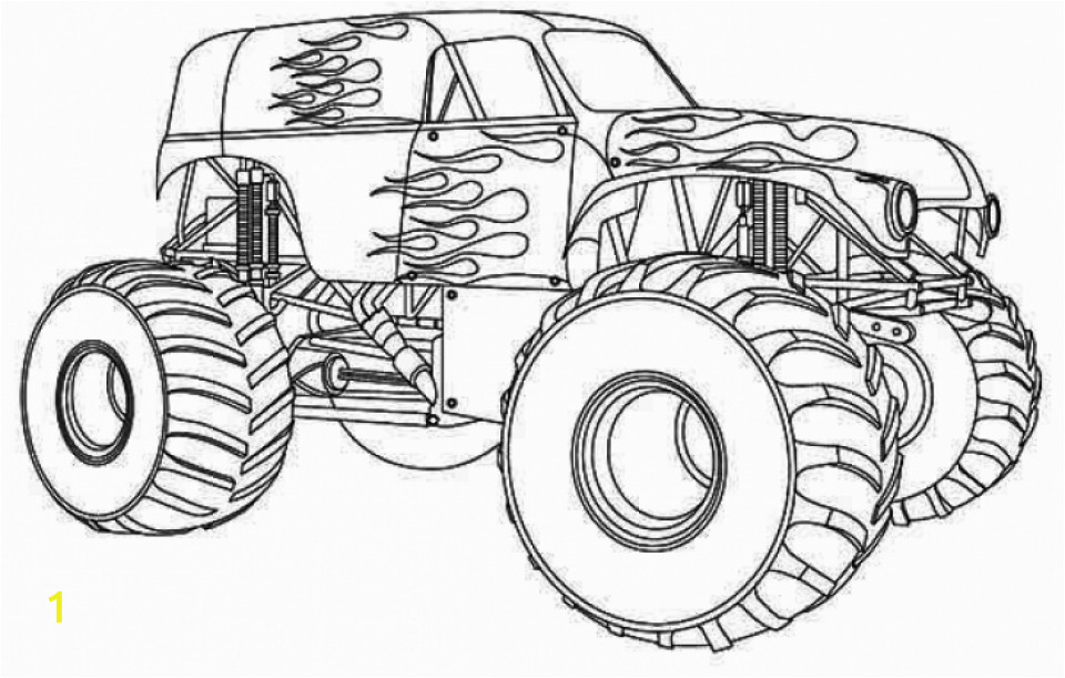 printable monster truck coloring pages