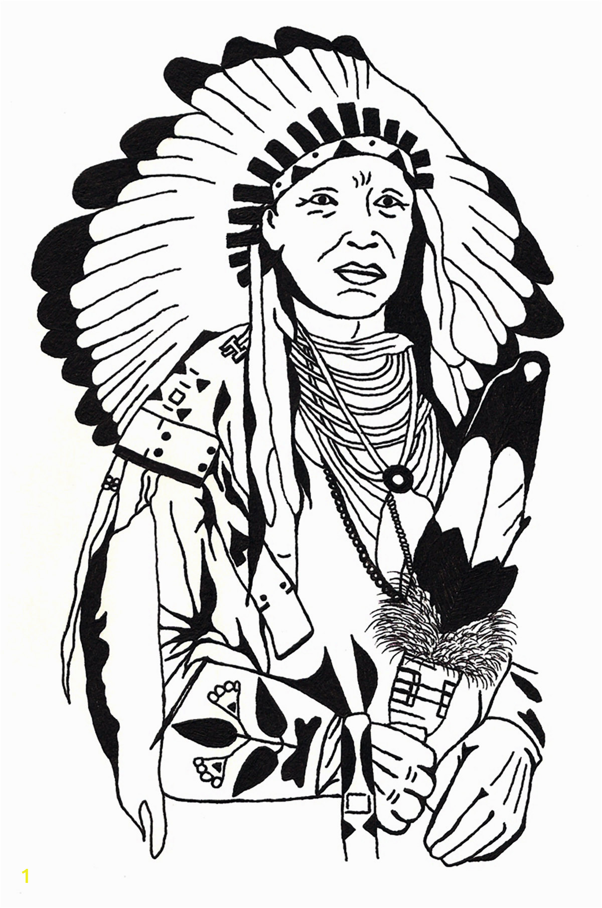 indian coloring pages