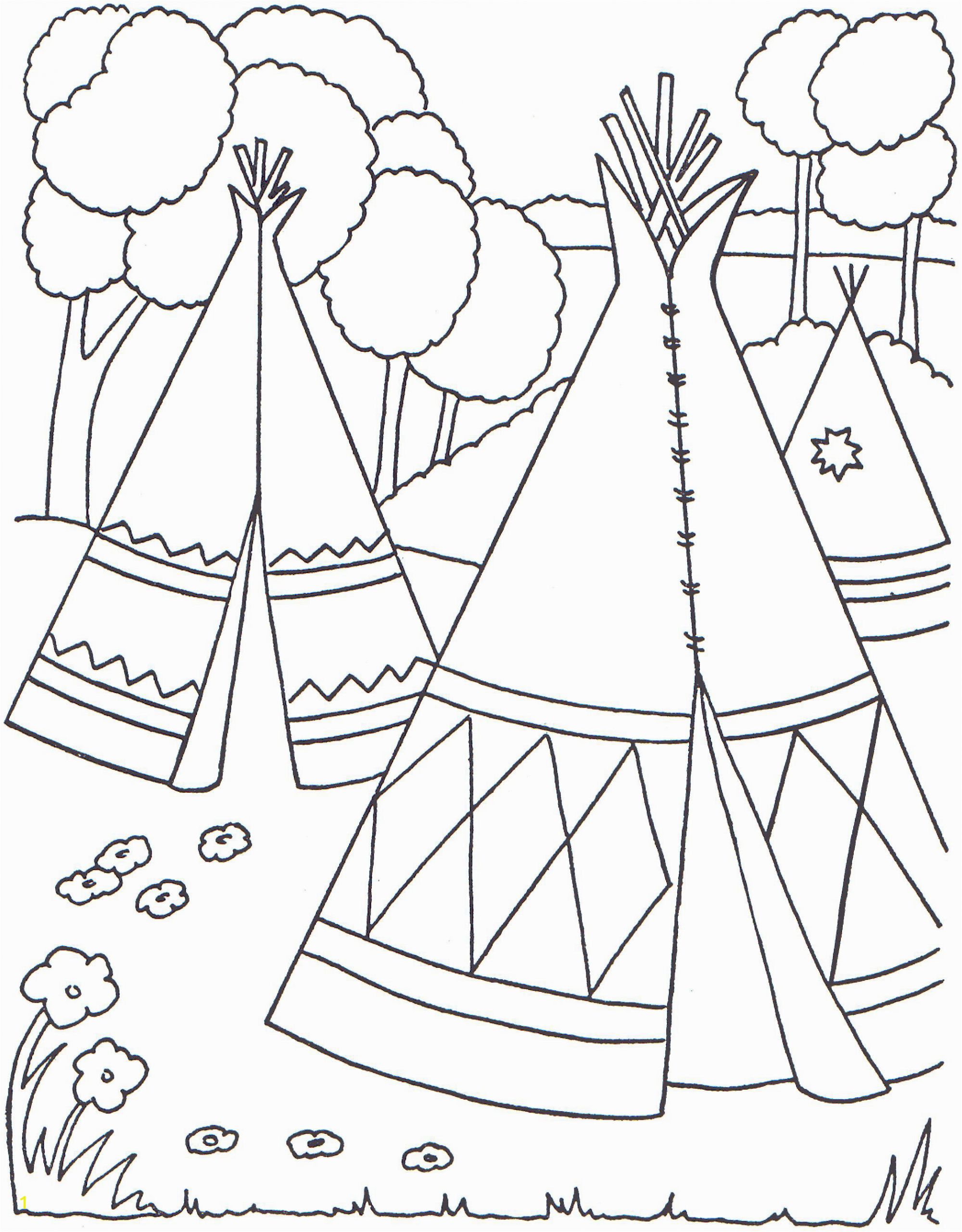 native american coloring pages