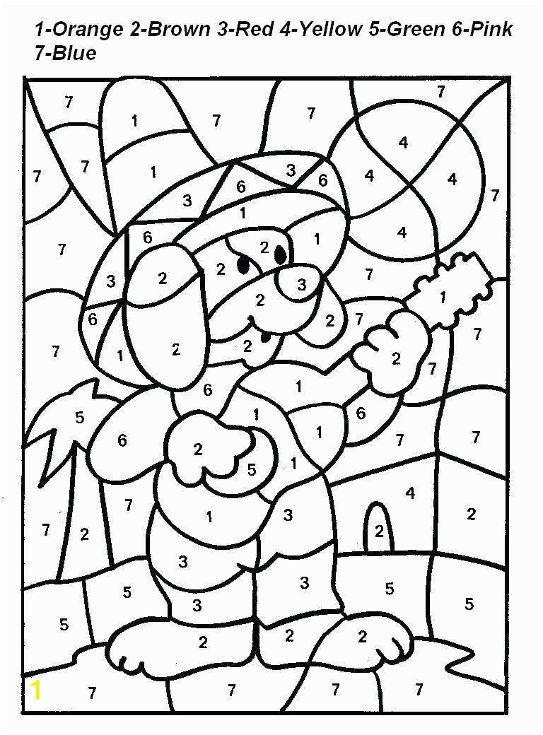 free printable color number coloring pages