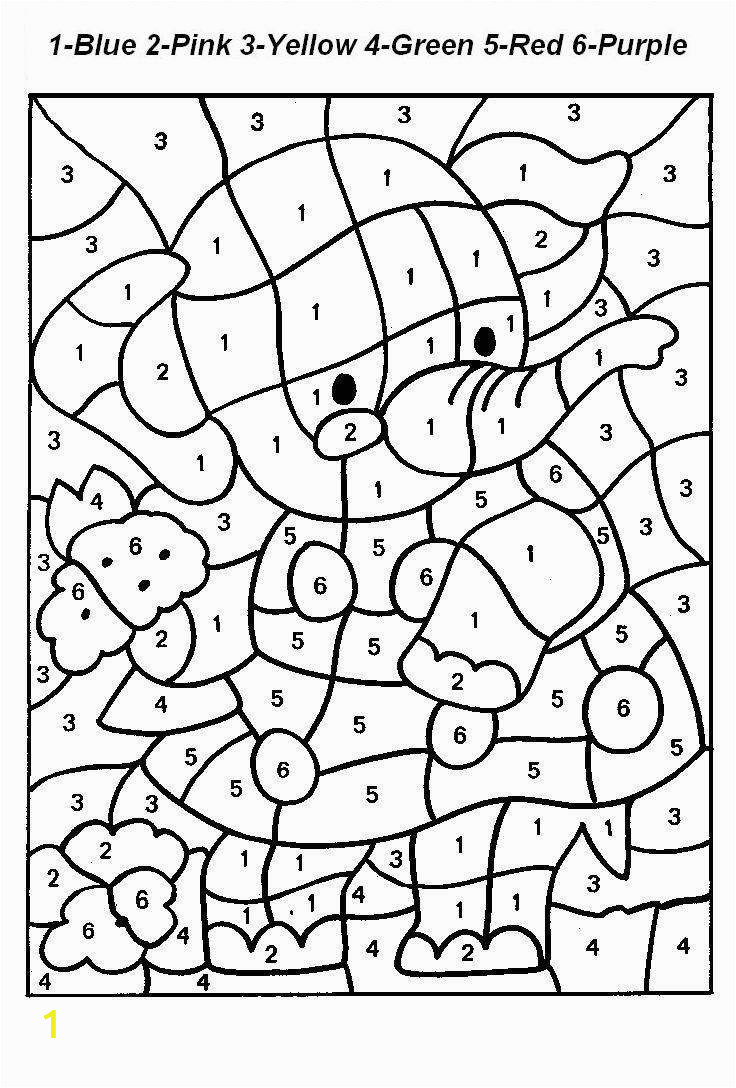free printable color number coloring pages