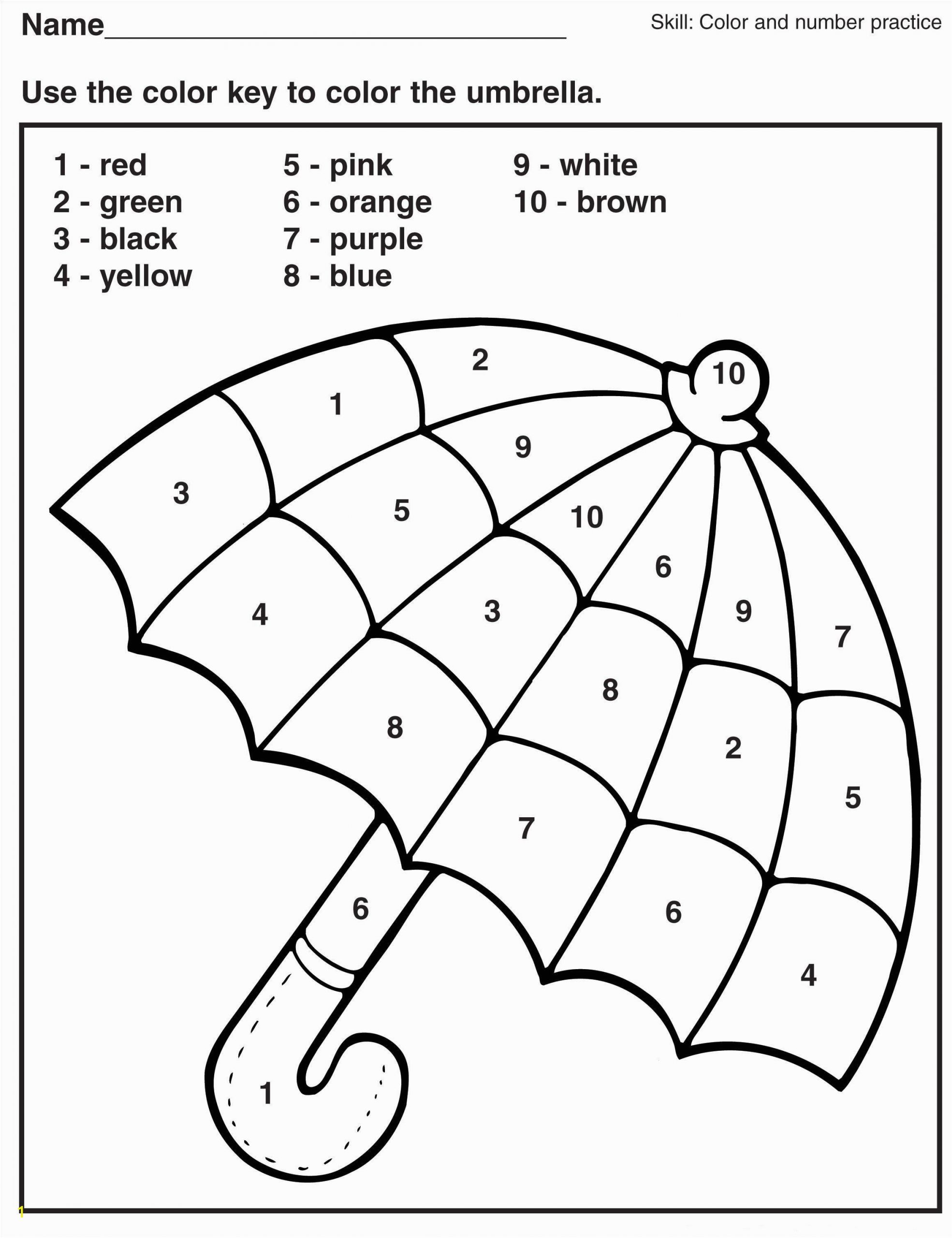 free printable color number coloring pages