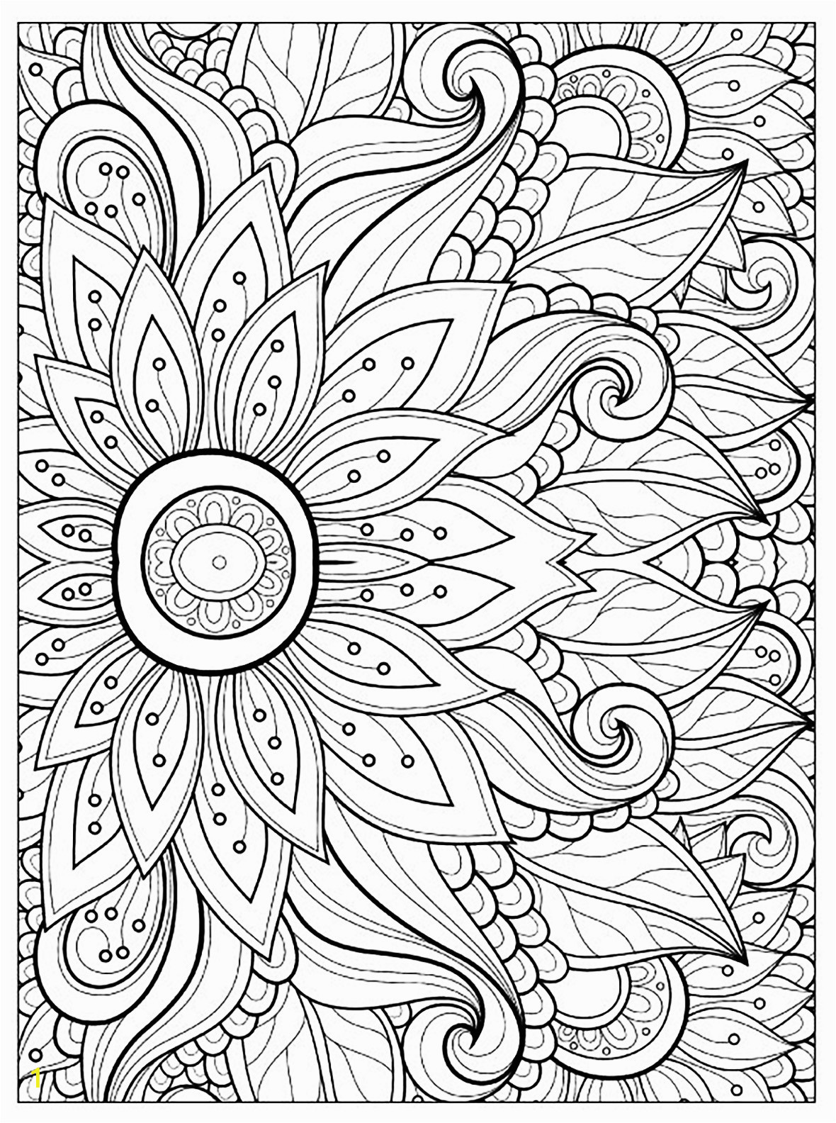 flower coloring pages for adults