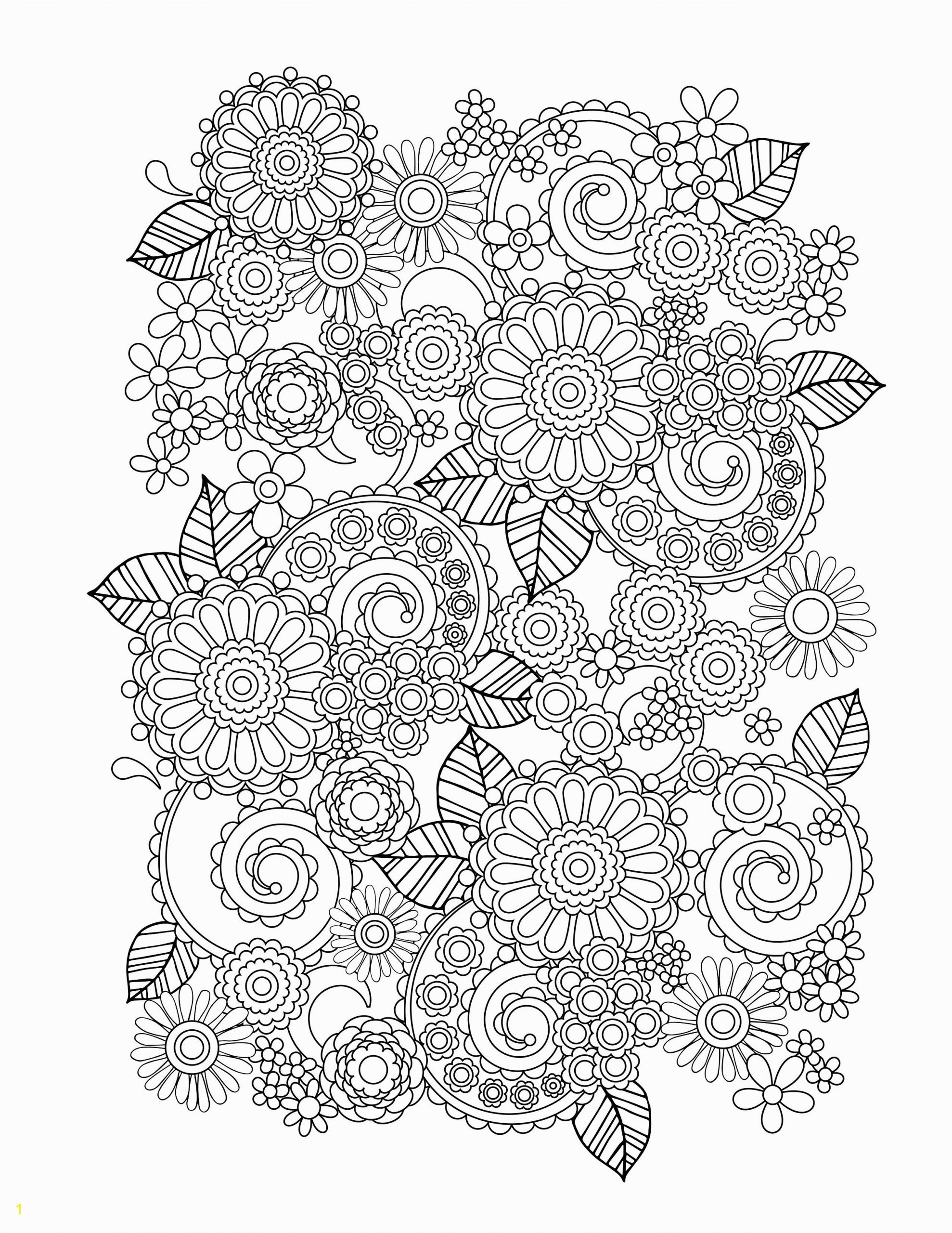 flower coloring pages adults