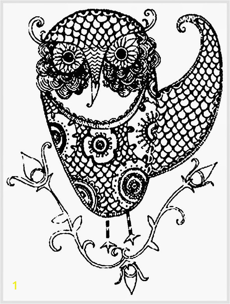 Free Owl Coloring Pages for Adults 10 Difficult Owl Coloring Page for Adults