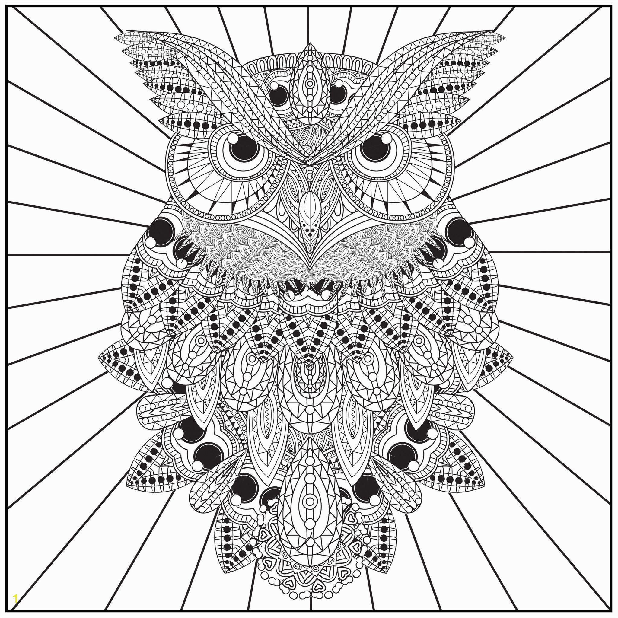 free owl adult coloring pages to print