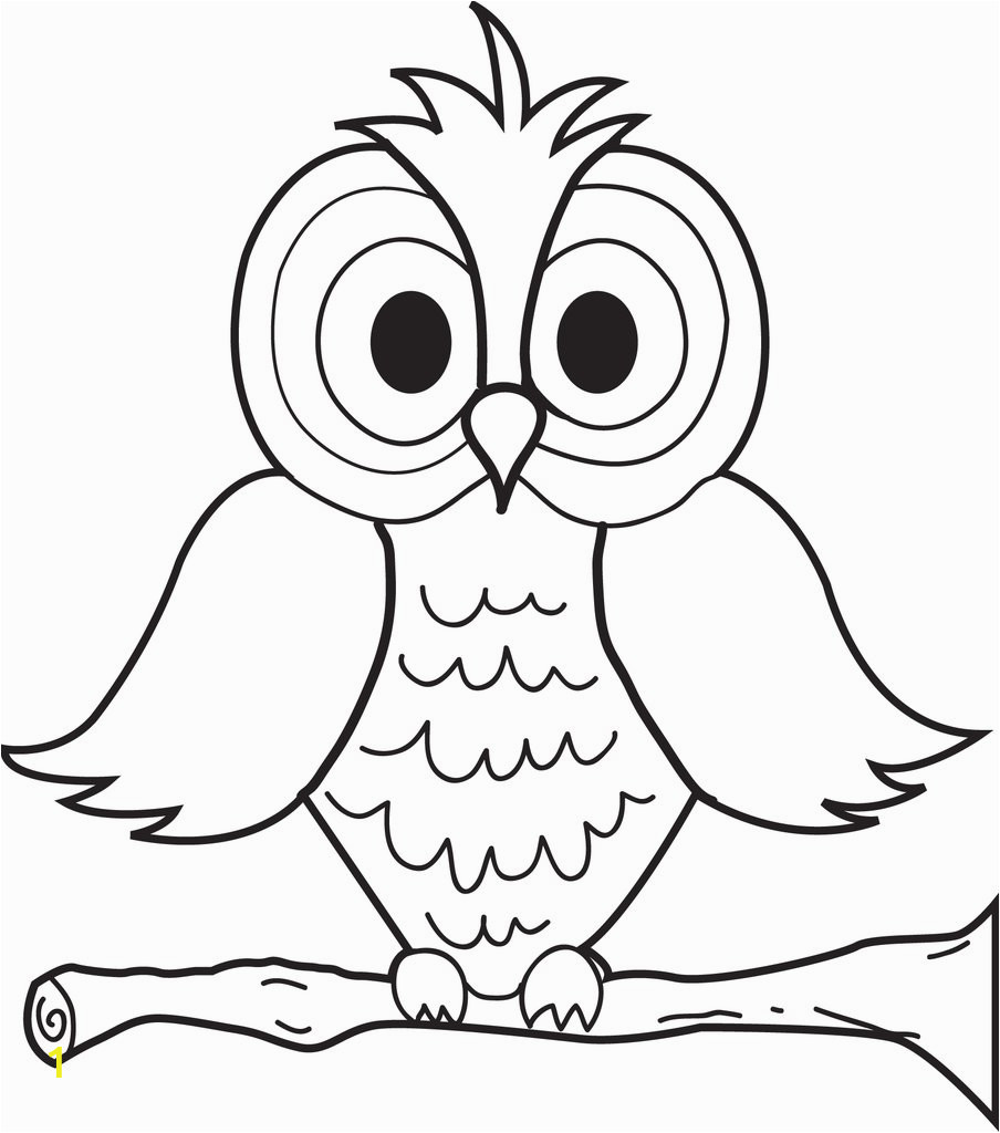 cartoon owl coloring page