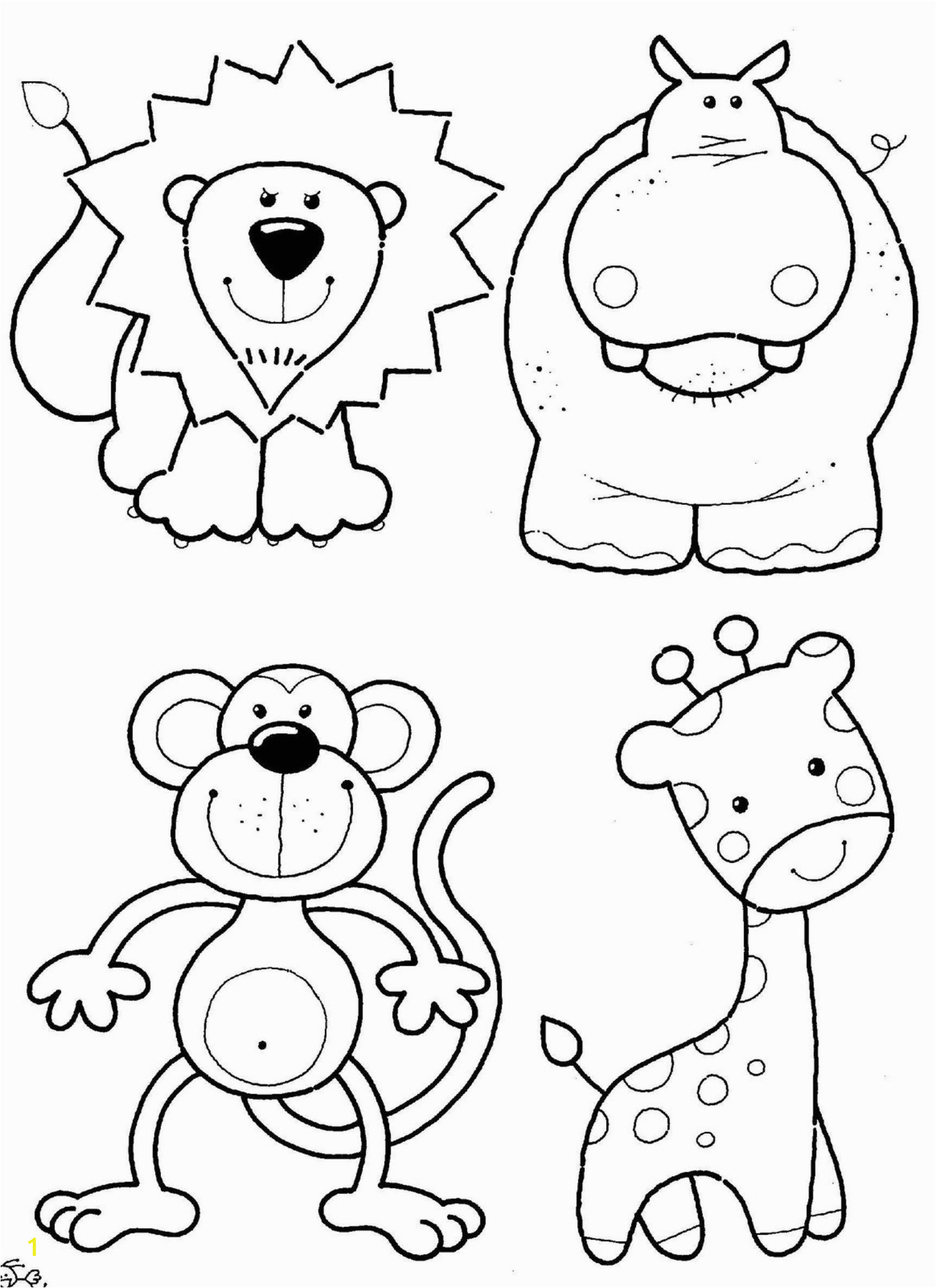 zoo coloring pages for preschoolers