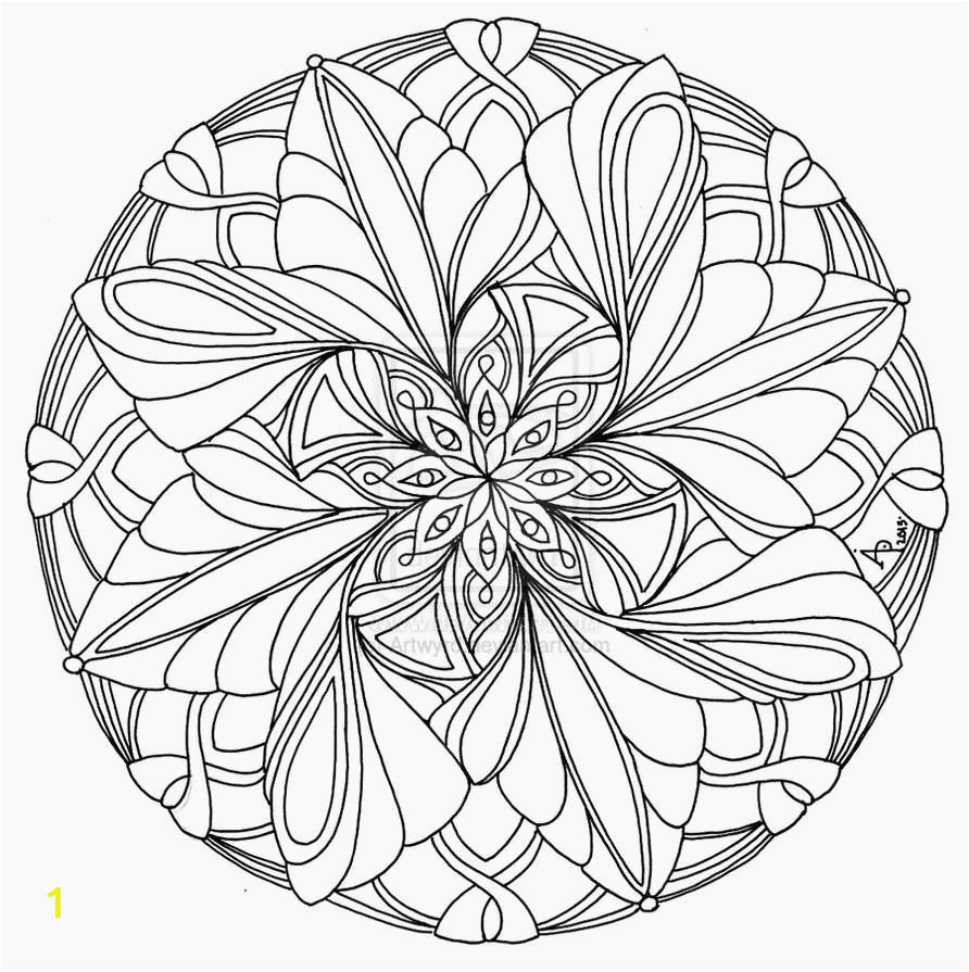 advanced mandala coloring pages printable