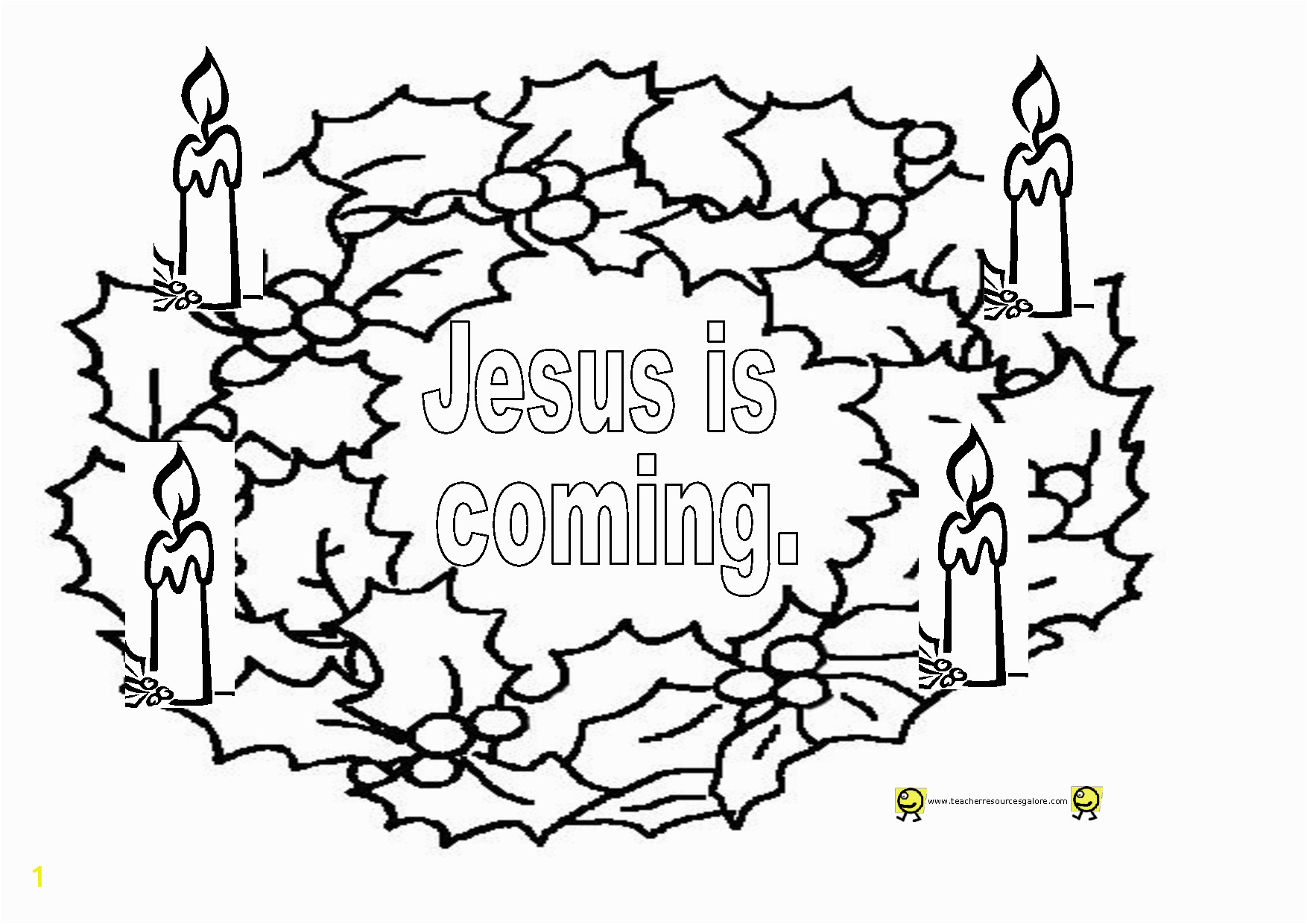 advent free coloring pages