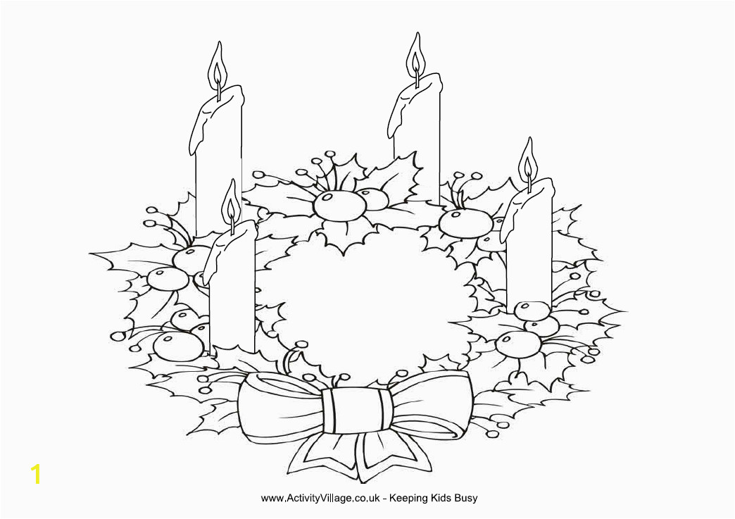 advent wreath coloring pages