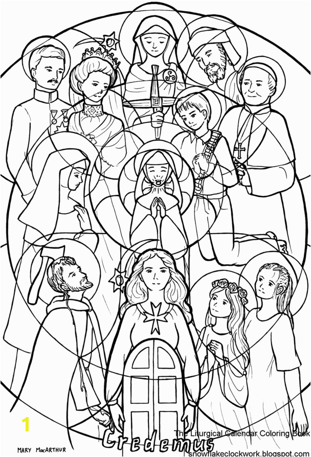 all saints day coloring pages