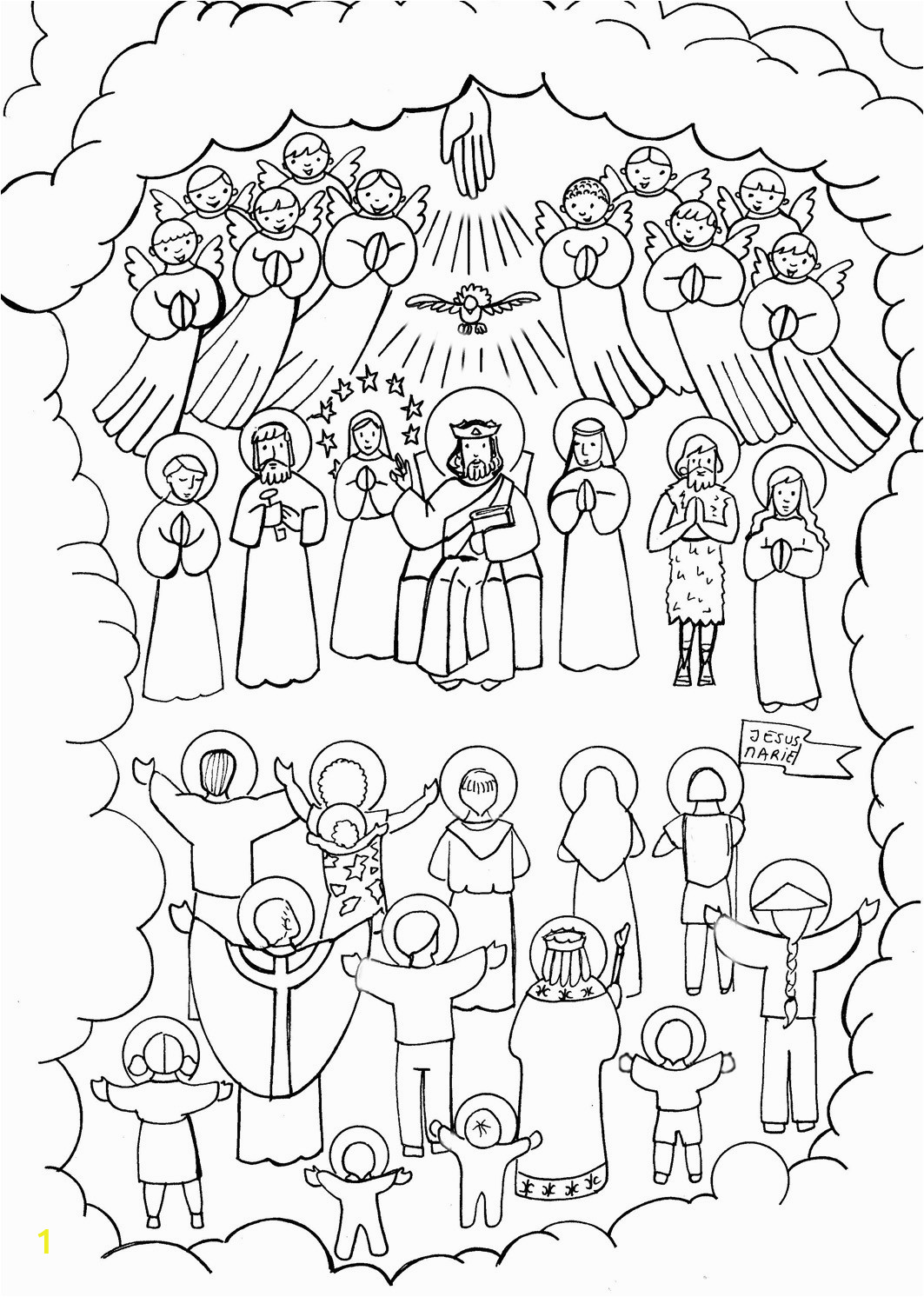 all saints day coloring pages home