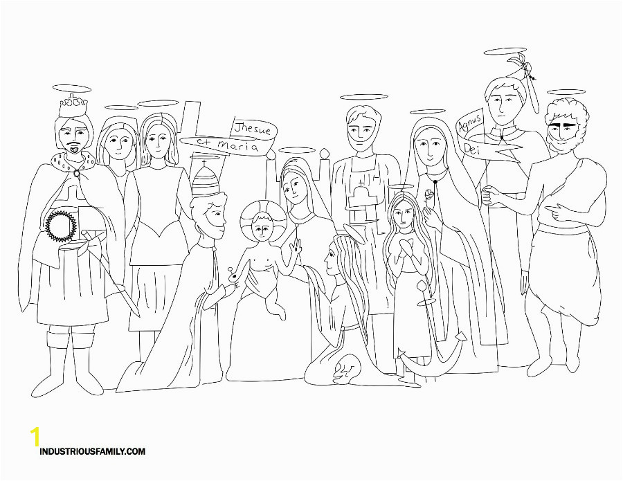Free Printable All Saints Day Coloring Pages Free All Saints Day Coloring Page