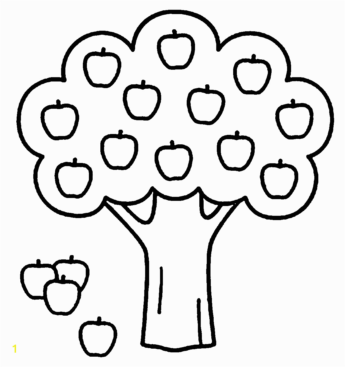 apple tree pictures to color