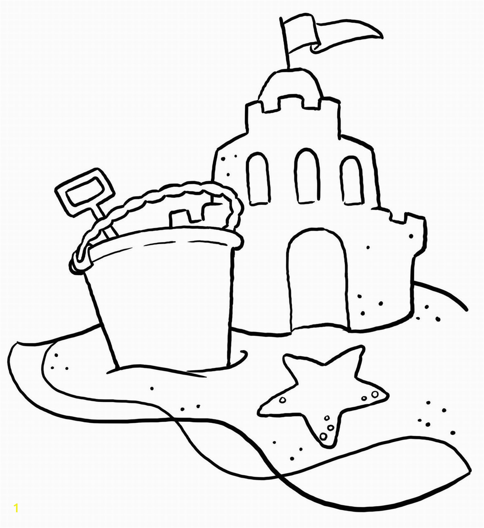 beach coloring pages