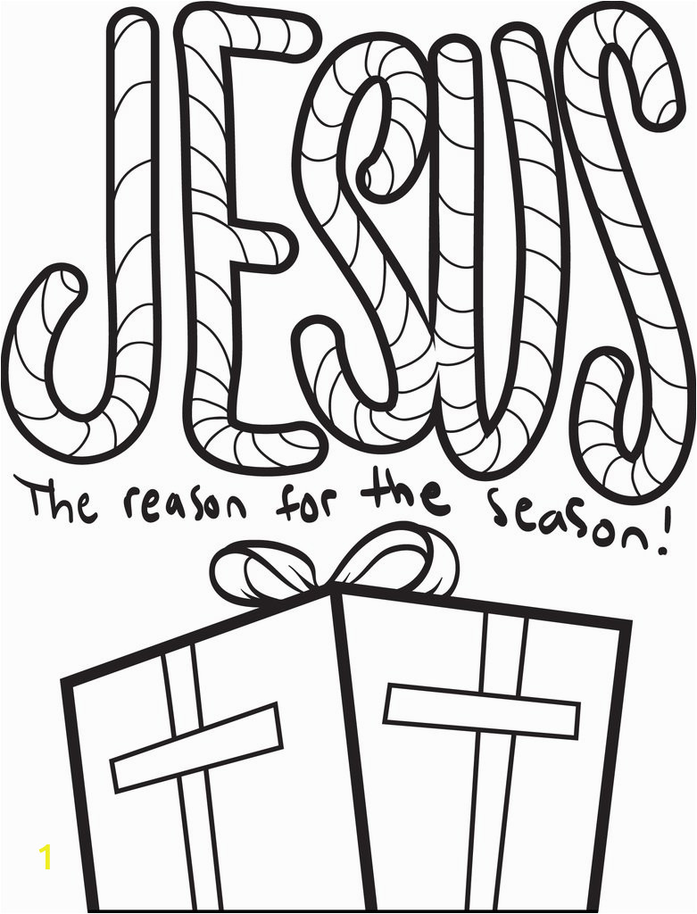 jesus is the reason for the season coloring page