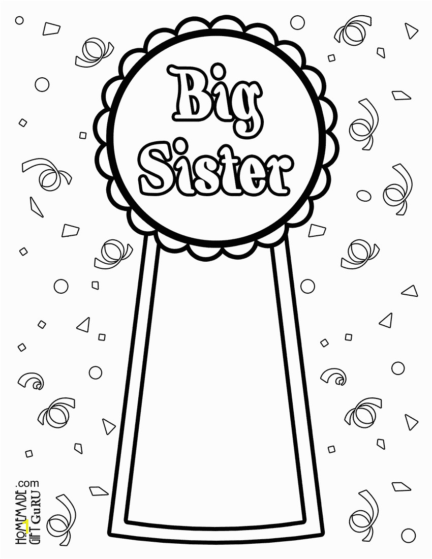 Free Printable Big Sister Coloring Pages Big Sister Coloring Page