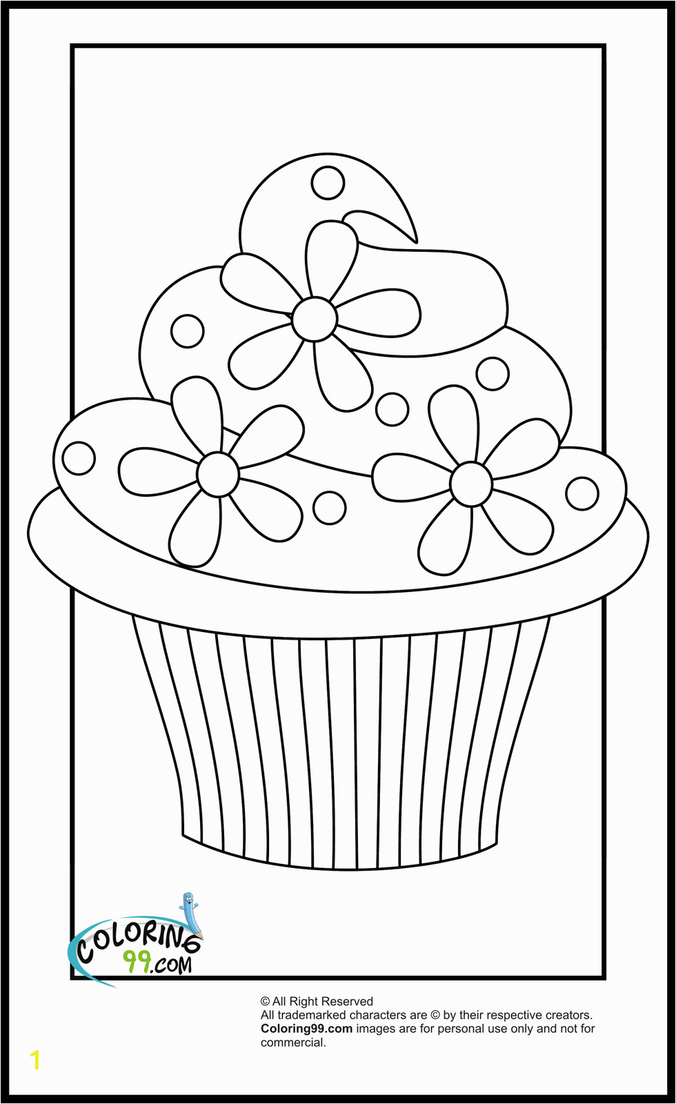 cupcake coloring pages