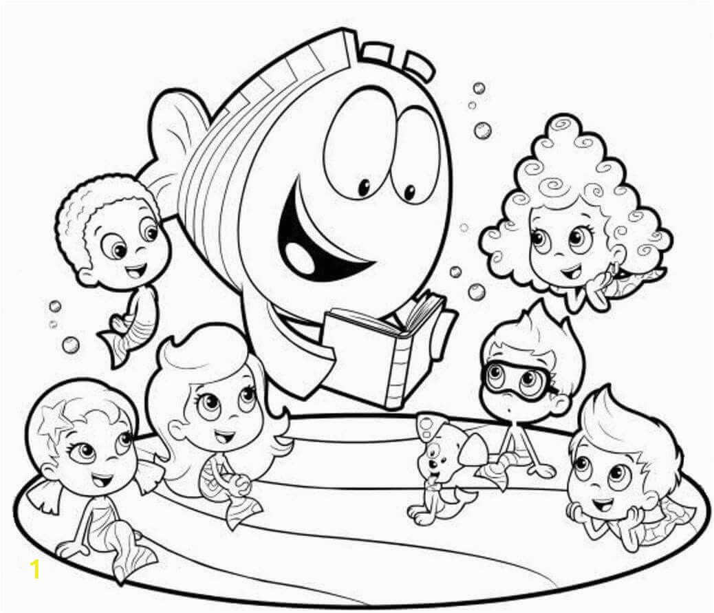 bubble guppies coloring pages