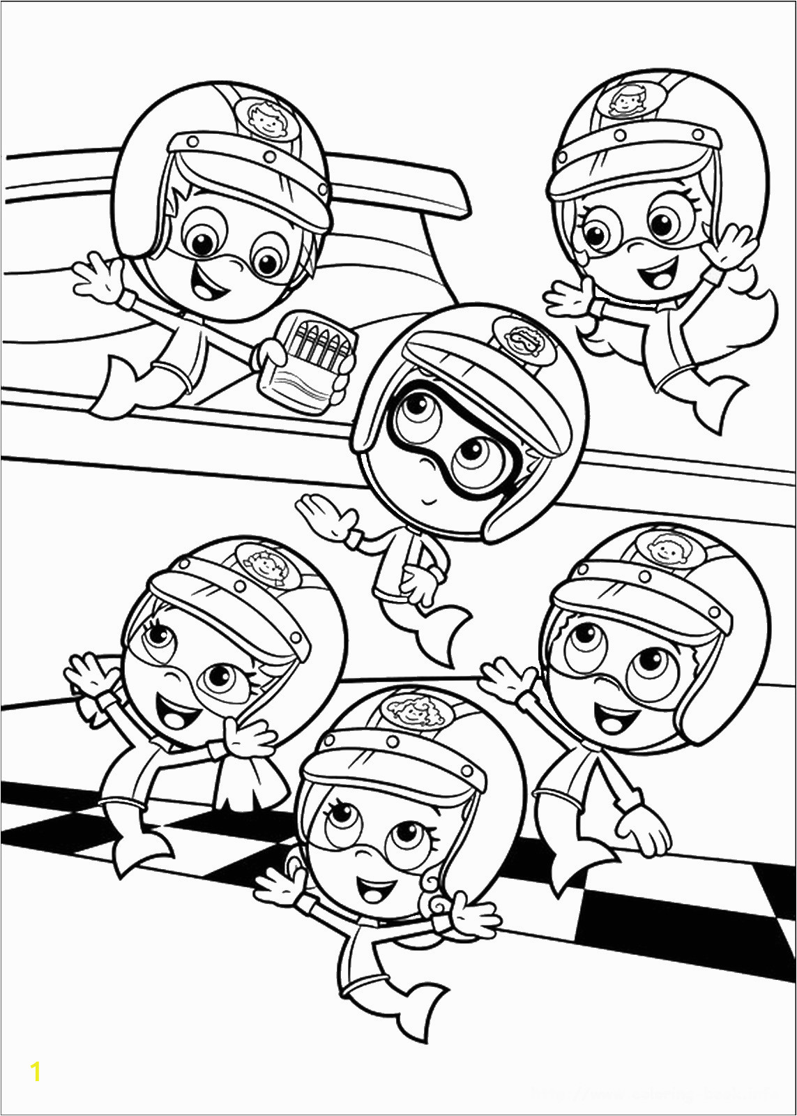 bubble guppies coloring pages