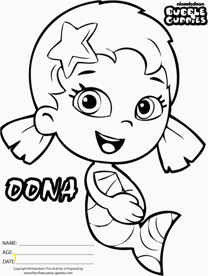 printable bubble guppies coloring pages