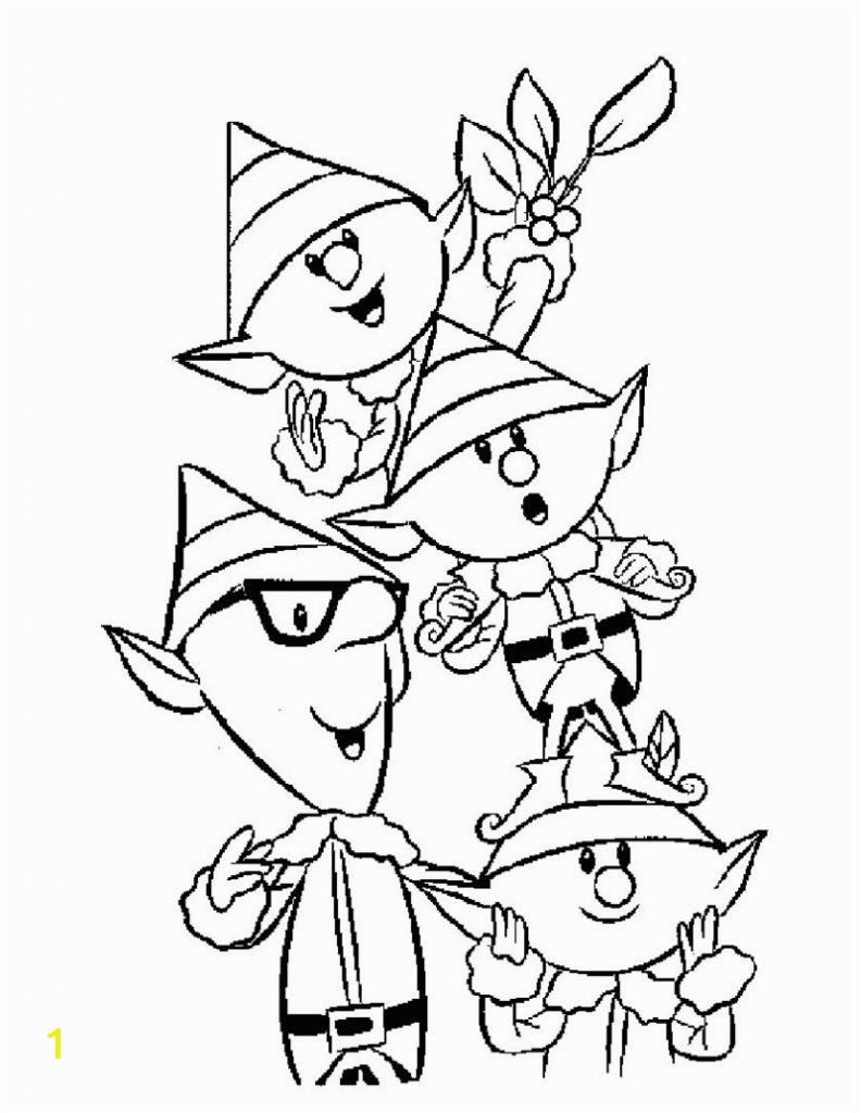 elf coloring pages