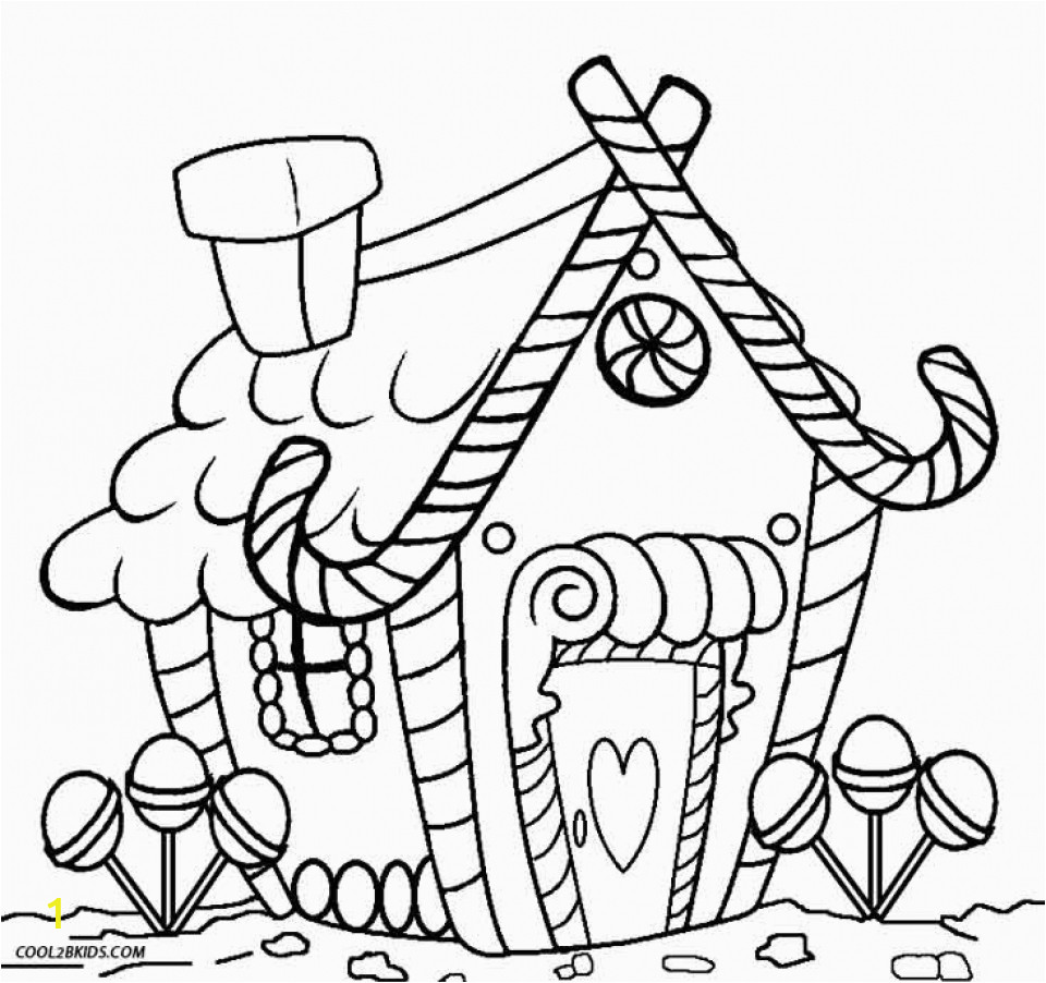 kids printable gingerbread house coloring pages free online cixto