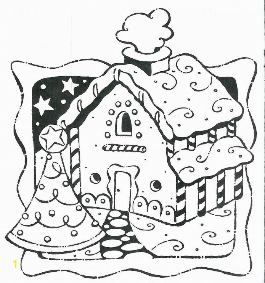 picture of gingerbread house coloring pages free for children s4lii