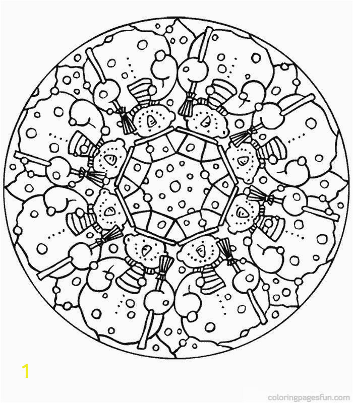 christmas mandala coloring pages