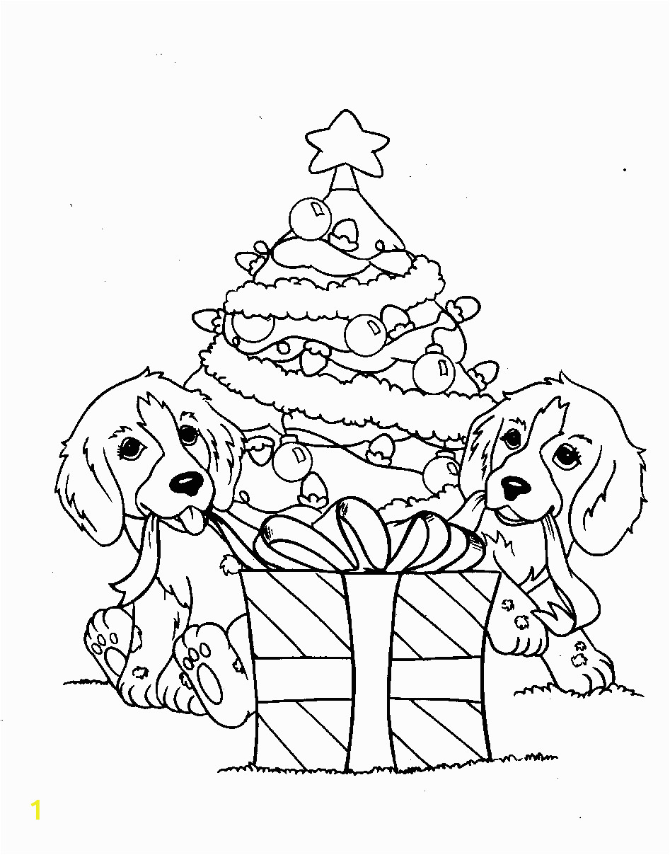 Free Printable Christmas Puppy Coloring Pages Christmas Puppies Coloring Pages Coloring Home