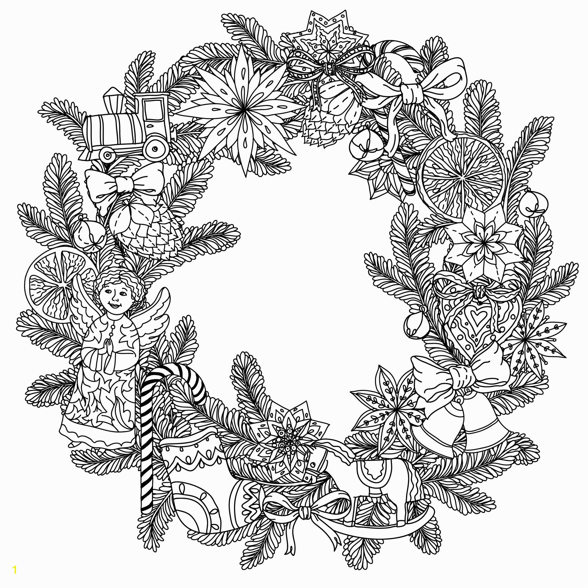 christmas zentangle coloring pages